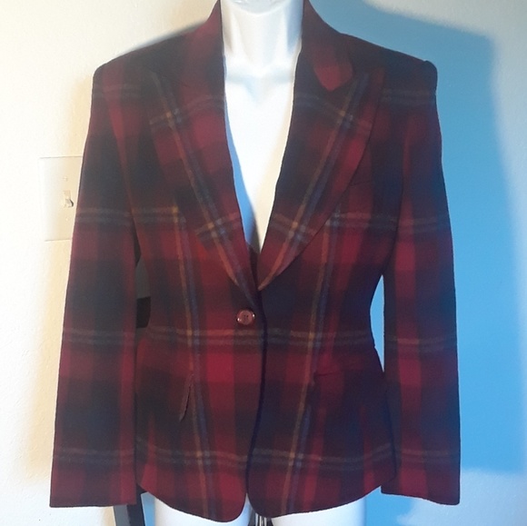 Vintage Jackets & Blazers - ⬇️ $79 Limited Wool Plaid Blazer